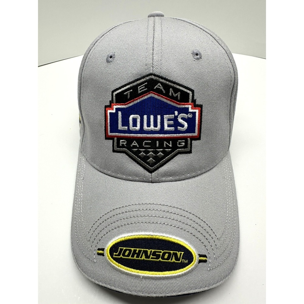 Lowe's Team Racing Baseball Hat Cap Jimmie Johnson #48 Hendrick Motorsports Gray